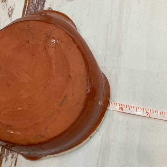 Pottery Olive Dish Signed Hand Painted & Glazed - Picture 11 of 14